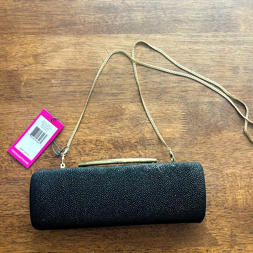 Vince Camuto Cross Body Clutch Black NWT retails $178